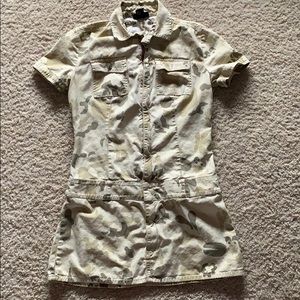 Diesel camo print mini dress/tunic